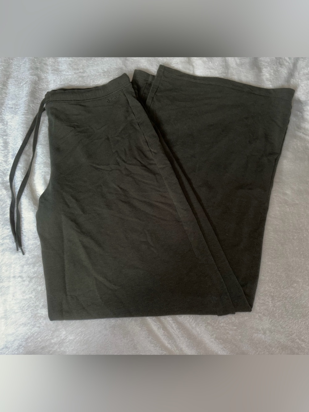 Garage Black Straight Leg Pants with Drawstring